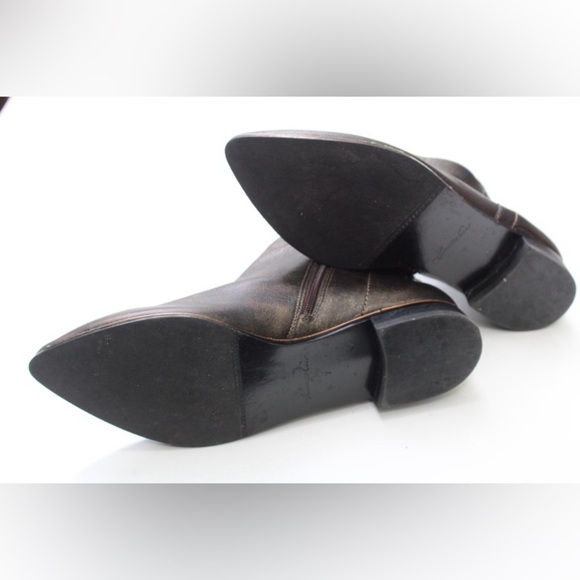 Kenneth Cole Reaction Bronze Leather Ankle Boots - Picture 6 of 15